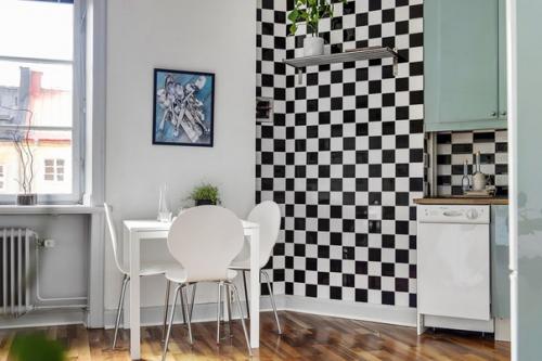 Интерьер квартиры - студии 34 м. 06