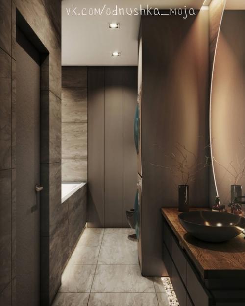 Уникальный интерьер квартиры в современном стиле для девушки - руководителя. 07