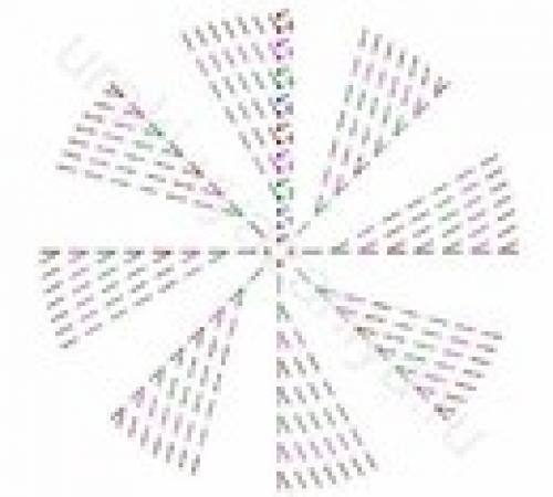 Коврики из круглых мотивов - идеи и схемы. 05