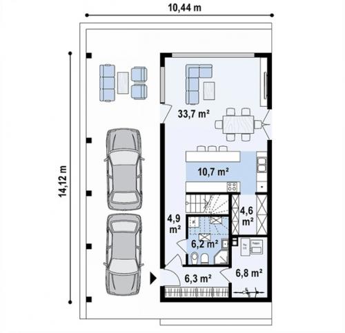 Стильный современный дом. 06