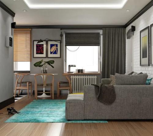 Новая жизнь двушки в убитой хрущёвке 47 м. 01