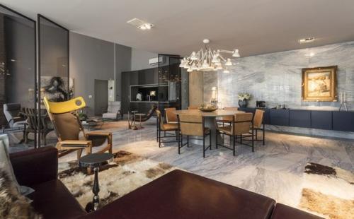 Тонкий дизайн интерьера лофта. 04