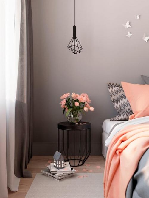 Дизайн спальни серого цвета! 01 Дизайн спальни серого цвета! 01