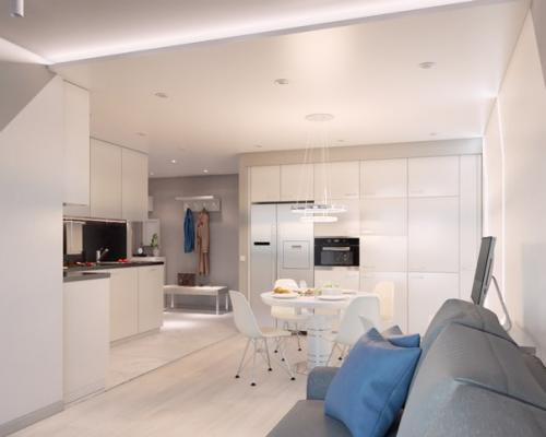 Проект: двухкомнатная квартира в Иркутске, ЖК Космический. 04