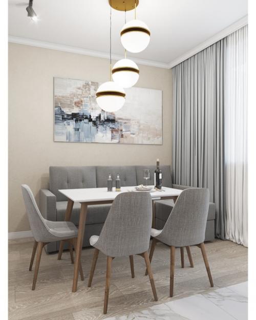 Дизайн проект кухни и прихожей в угловой двушке. 03