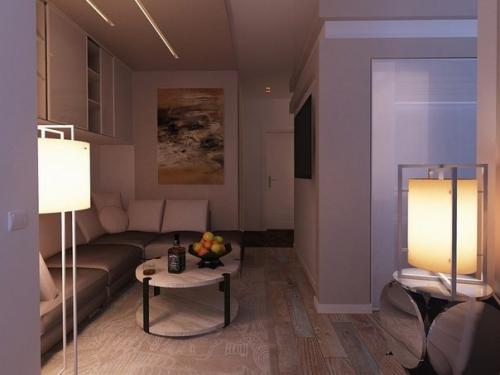 Интерьер однокомнатной квартиры. 01