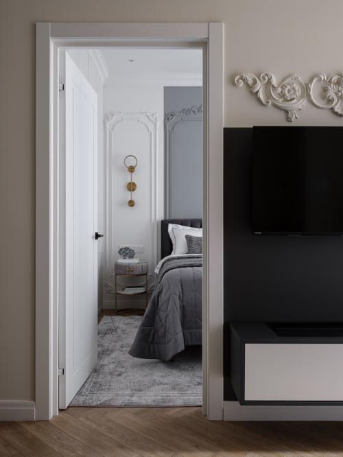 Интерьер однокомнатной квартиры 38 м 2 в ЖК вереск в Москве. 07