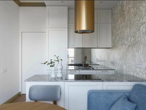 Свежий летний интерьер квартиры (50 кв. 02