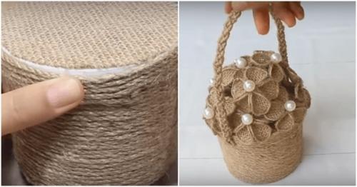 Джутовый шпагат в качестве идей для рукоделия. 04
