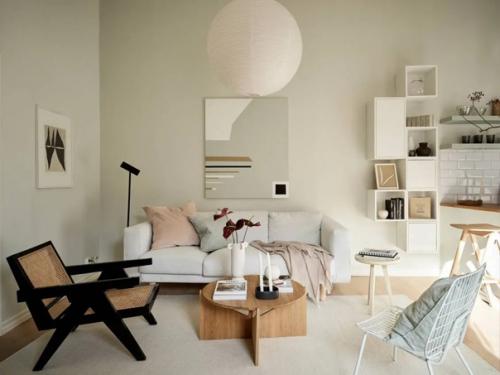 Приятный и нежный дом в цвете шалфей с тёплыми акцентами. 02