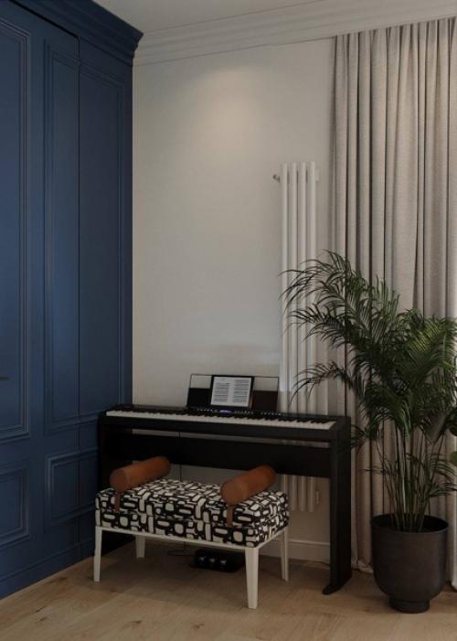 Кухня - гостиная в новом проекте в Москве. 07