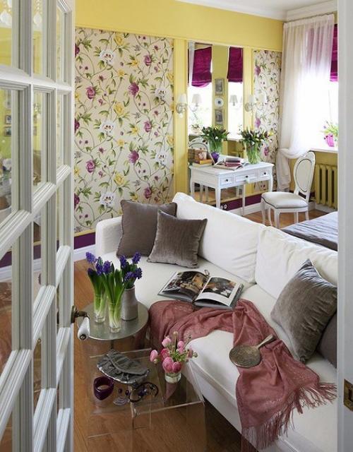 Неповторимый солнечный интерьер однушки. 08