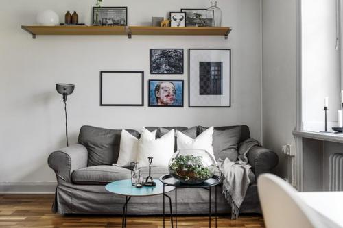 Интерьер квартиры - студии 34 м. 01