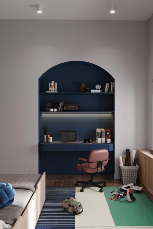 Завершают знакомство с интерьерами квартиры в историческом центре Петербурга две детские комнаты. 05