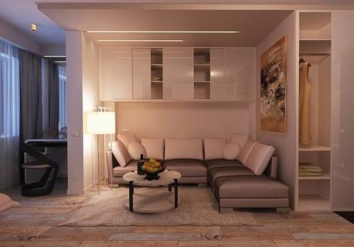 Интерьер однокомнатной квартиры. 02