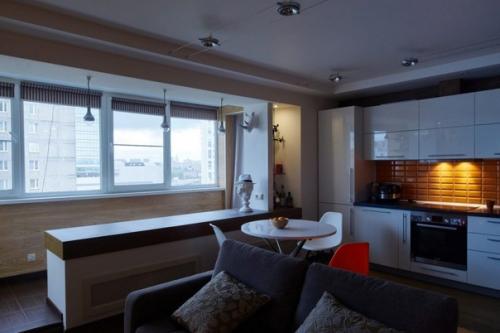 Интерьер квартиры - студии для 30-летнего холостяка. 03