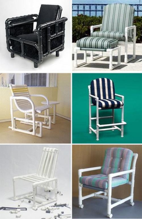 Полезные идеи: дачные поделки из пластиковых труб. 05