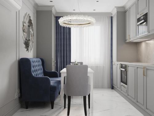 Пример того, как грамотно уместить все, что необходимо на небольшой кухне. 02