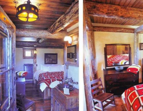 Возведенная из плоских уложенных друг на друга камней и старых бревен пожарная вышка - настоящее произведение искусства. 06