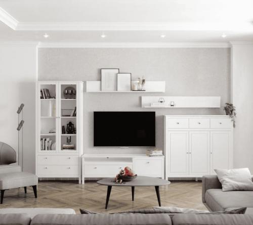 Белый цвет в различных стилевых решениях гостиной. 02 Белый цвет в различных стилевых решениях гостиной. 02