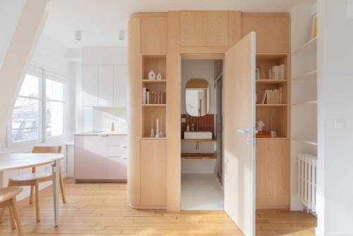 Светлый воздушный интерьер французской однушки 35 м 2. полная реновация квартиры в старинном жилом доме. 04