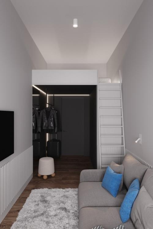 Завершают знакомство с интерьерами квартиры в историческом центре Петербурга две детские комнаты. 01