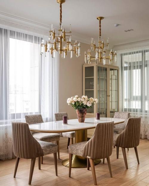 Светлый легкий интерьер квартиры, площадью - 90 кв. 07