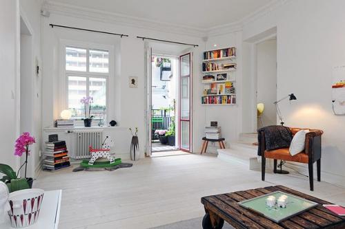 Трехкомнатная квартира в скандинавском стиле в Гетеборге, Швеция. 01