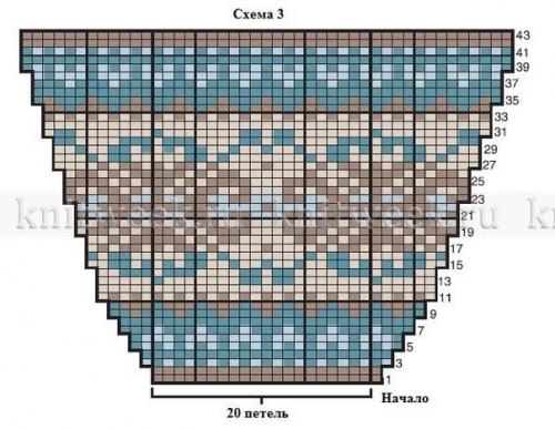 И подушка спицами с жаккардом покрывало. 02