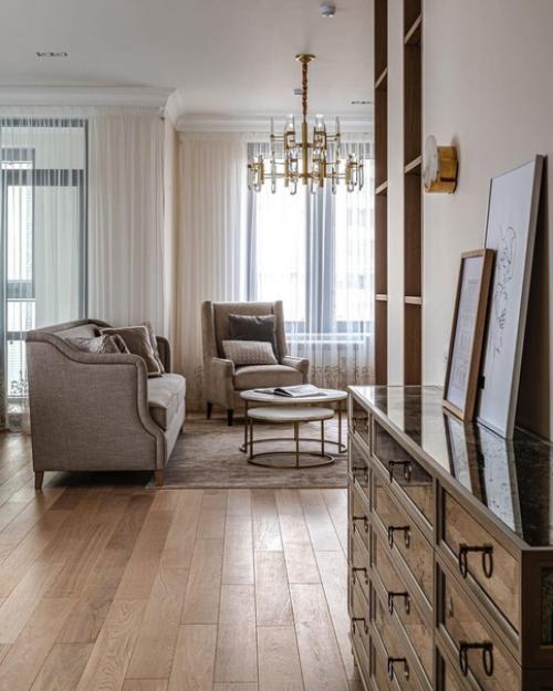 Светлый легкий интерьер квартиры, площадью - 90 кв. 04