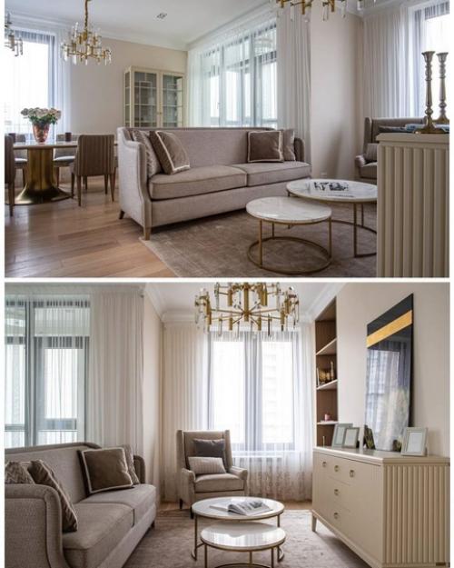 Светлый легкий интерьер квартиры, площадью - 90 кв. 03