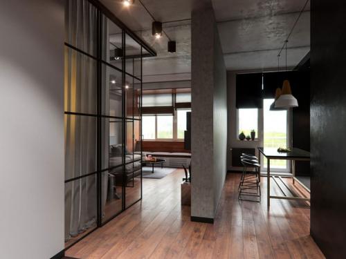 Часть 1.  Компания Mooseberry Design Group представила квартиру в Одессе с видом на море - образец мужского дизайна. 01