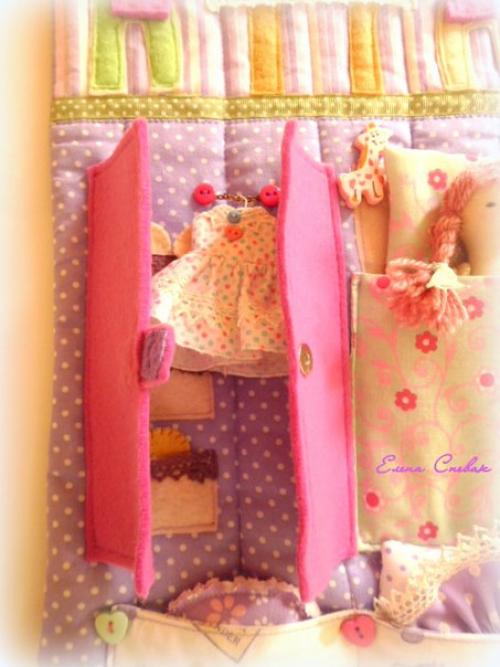 Наконец и мне выдался случай сшить кукольный домик - сумочку! 04