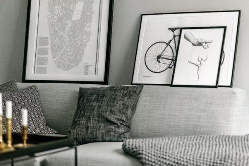 Интерьер квартиры в сером цвете 38 кв. 06