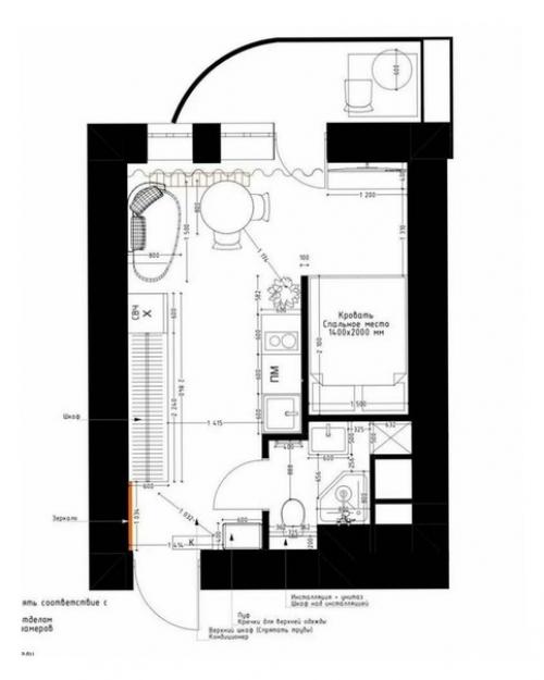 - 24 м 2 студия -. 08