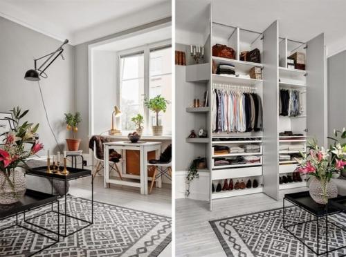 Интерьер квартиры в сером цвете 38 кв. 08