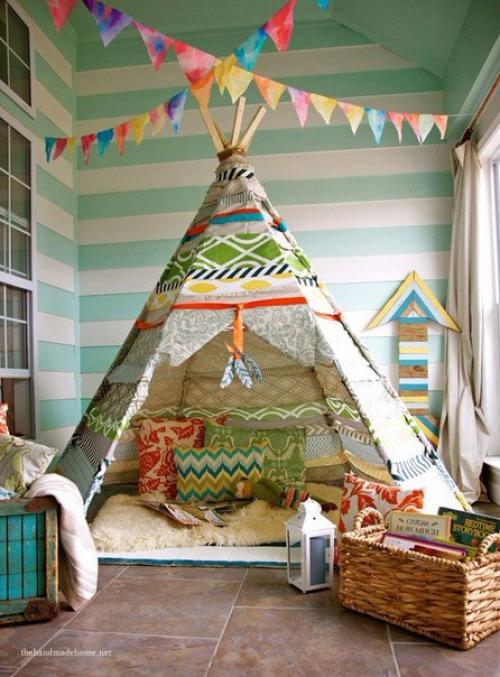 Как сделать подвесной вигвам своими руками. 03