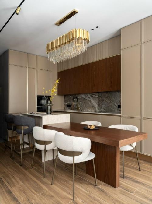 Реализованный интерьер квартиры, площадью 74, 5 кв. 01