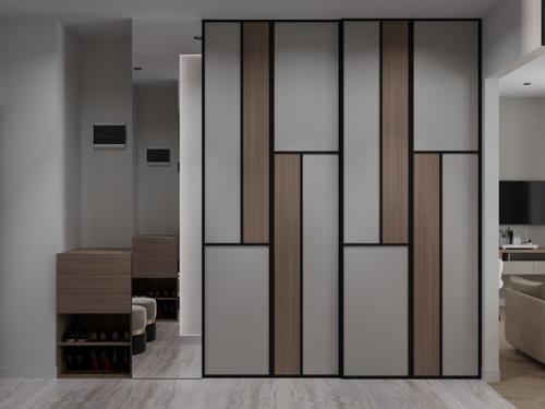 Интерьер квартиры площадью 36, 37 м 2 в ЖК ленинградка, 58 выполнен в современном стиле. 07