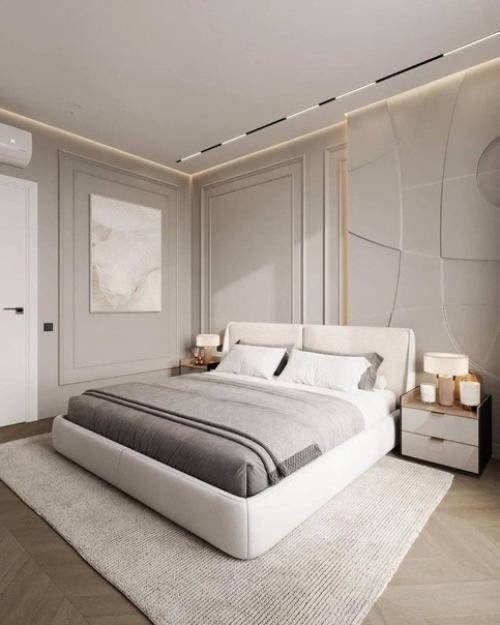 Просторная светлая спальня на 122 кв. 01