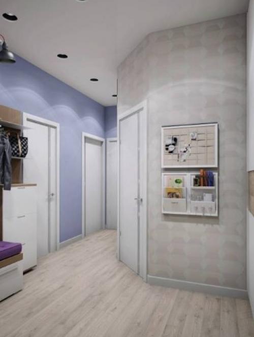 Интерьер однокомнатной квартиры в скандинавском стиле. 09