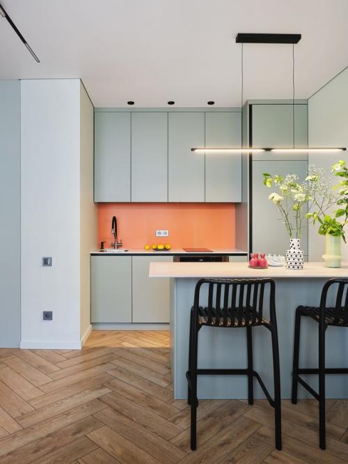 Интерьер 1-комнатной квартиры 36, 1 м 2 (40, 5 м 2 с балконом) в ЖК Никольский в Тюмени. 03