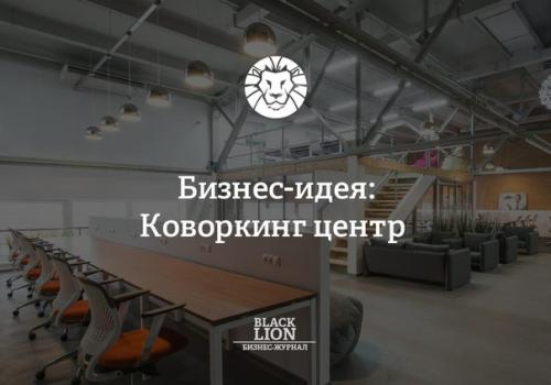Бизнес идея: коворкинг центр.


