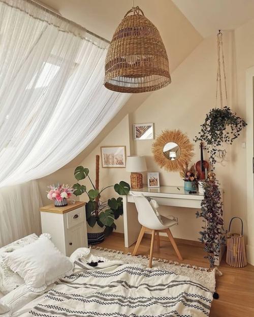 Прекрасный дом в Польше с уютным текстилем и светильниками Ikea. 08