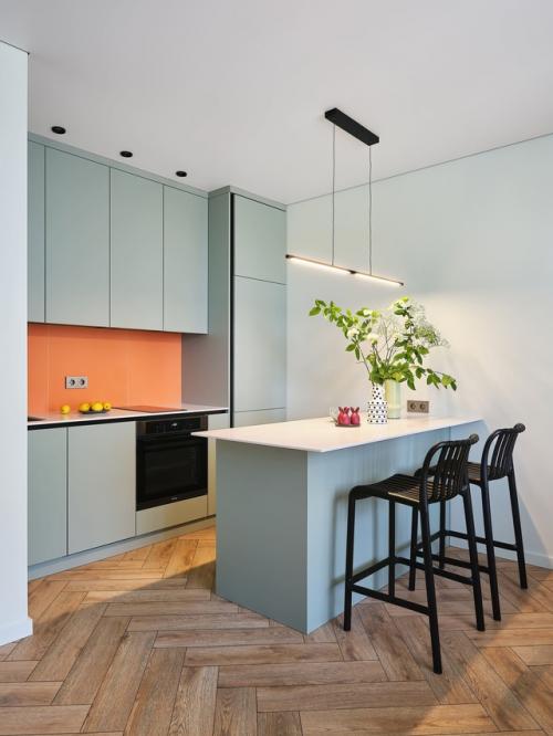 Интерьер 1-комнатной квартиры 36, 1 м 2 (40, 5 м 2 с балконом) в ЖК Никольский в Тюмени. 01