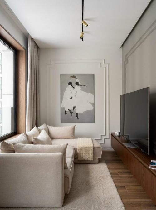 Реализованный интерьер квартиры, площадью 74, 5 кв. 03