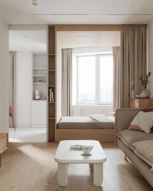 Светлая стильная квартира общей площадью 45 кв. 01