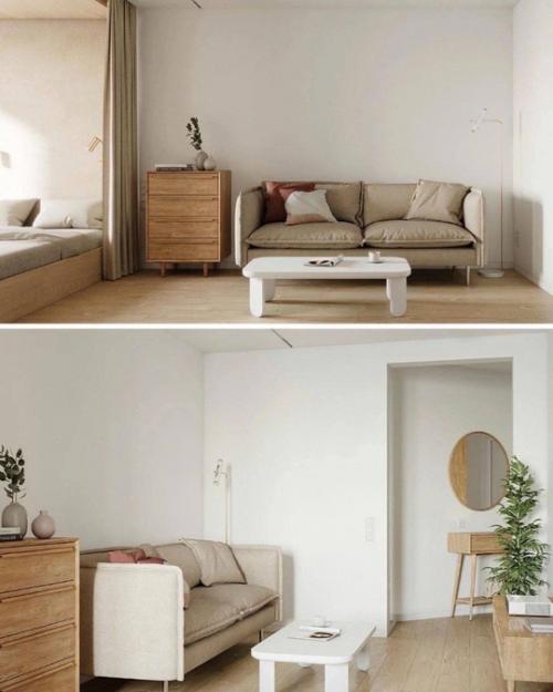 Светлая стильная квартира общей площадью 45 кв. 06