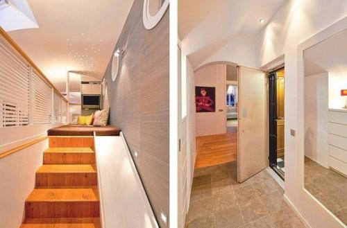 Живой и яркий дизайн интерьера квартиры - чердака. 01