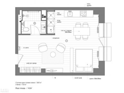 Квартира - студия в стиле лофт в Москве, Россия ч. 2. 08 Квартира - студия в стиле лофт в Москве, Россия ч. 2. 08
